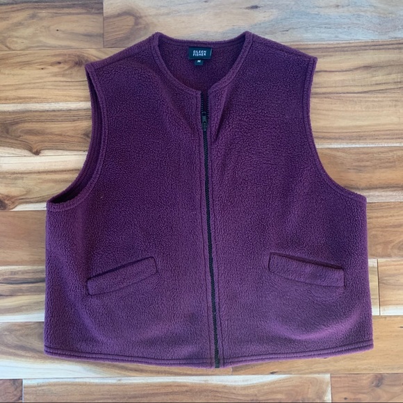 Eileen Fisher EcoSpun Fleece Vest - Picture 2 of 6